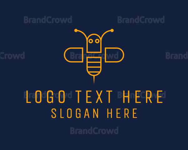 Bee Wasp Insect Logo