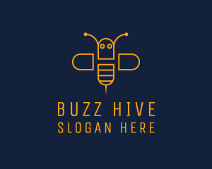 Wasp - Bee Wasp Insect logo design
