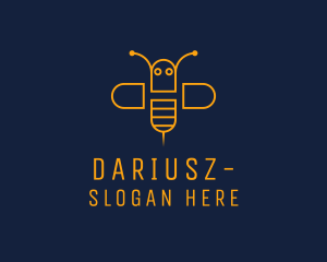 Syringe - Bee Wasp Insect logo design