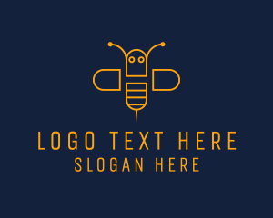 Bee Wasp Insect Logo