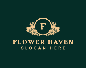 Elegant Organic Flower  logo design