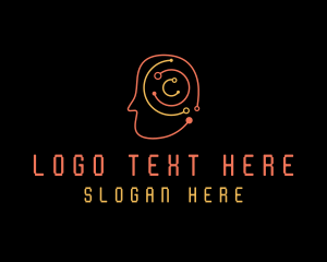 Tech - Cyber Brain Tech logo design