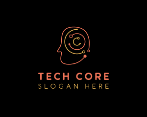 Cyber Brain Tech logo design