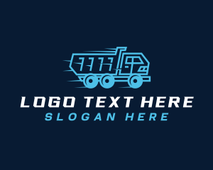 Heavy Equipment - Dump Truck Construction logo design