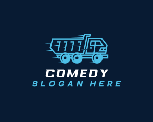 Dump Truck Construction  Logo