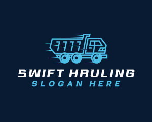 Hauling - Dump Truck Construction logo design