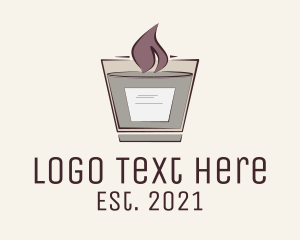 Memorial - Scented Candle logo design