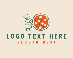 Gourmet - Pizza Chef Pizzeria logo design