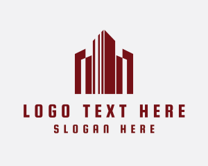 Urban Developer - High Rise Cityscape logo design