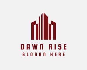 High Rise Cityscape logo design