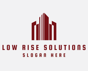 High Rise Cityscape logo design