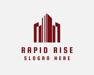 High Rise Cityscape logo design