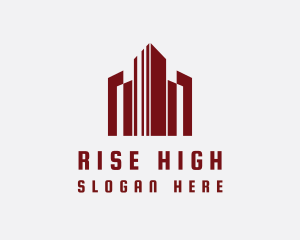 High Rise Cityscape logo design