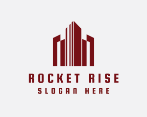 High Rise Cityscape logo design