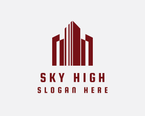 High Rise Cityscape logo design