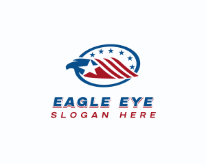 Military Eagle Patriot logo design