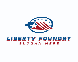 Military Eagle Patriot logo design