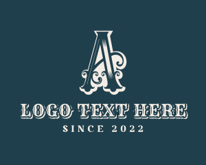 Vintage Fashion Letter A  Logo