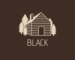 Tent - Camping Wood House logo design
