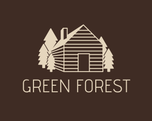 Camping Wood House logo design