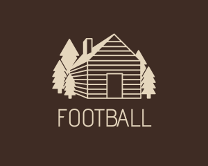 Campsite - Camping Wood House logo design