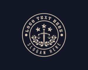 Notary - Legal Judiciary Prosecutor logo design