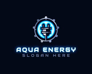 Power Energy Plug logo design