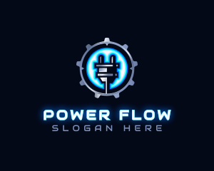 Power Energy Plug logo design