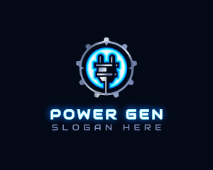 Generator - Power Energy Plug logo design