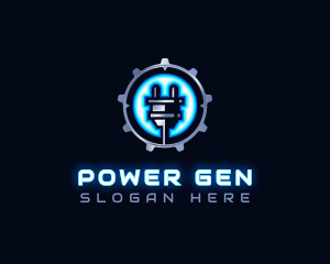 Power Energy Plug logo design