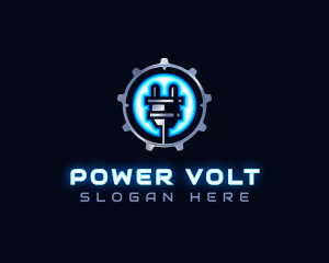 Power Energy Plug logo design