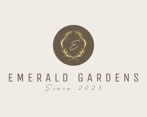 Ornamental Vine Wreath logo design