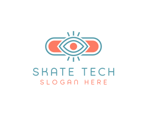 Eye Skateboard Skater logo design