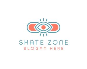 Eye Skateboard Skater logo design