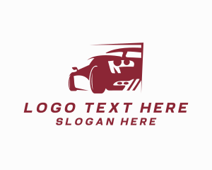 Sports Car Racing Vehicle Logo