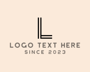 Letter - Minimalist Advisory Stripe logo design