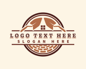 Brick - Shovel Brick Construction logo design