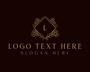 Premium Floral Ornament logo design