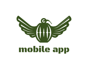 Green - Green Grenade Wings logo design