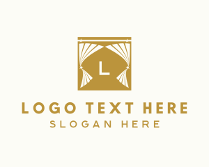 Lettermark - Gold Window Curtains logo design