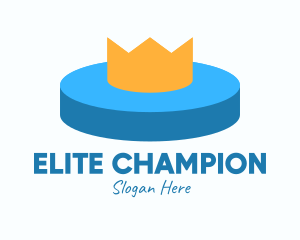 Champion - Ice Hockey Puck Crown logo design