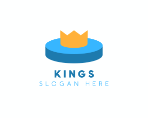 Ice Hockey Puck Crown logo design