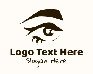 Abstract Eyebrow Eye Logo