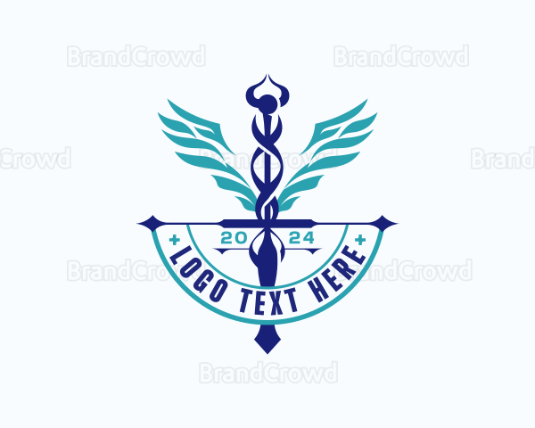 Medical Caduceus Pharmacy Logo