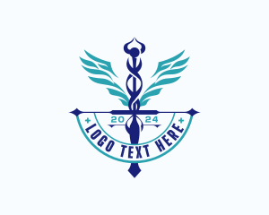 Drugstore - Medical Caduceus Pharmacy logo design