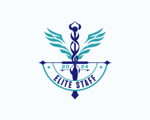 Medical Caduceus Pharmacy logo design