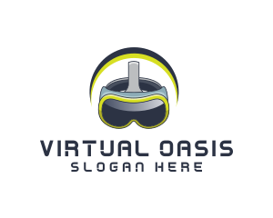 Virtual Gamer Googles logo design