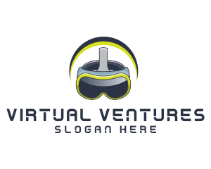 Virtual Gamer Googles logo design