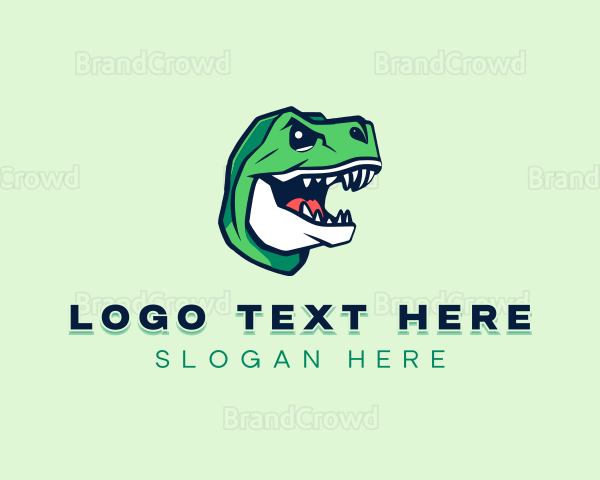 Gaming Dinosaur Monster Logo