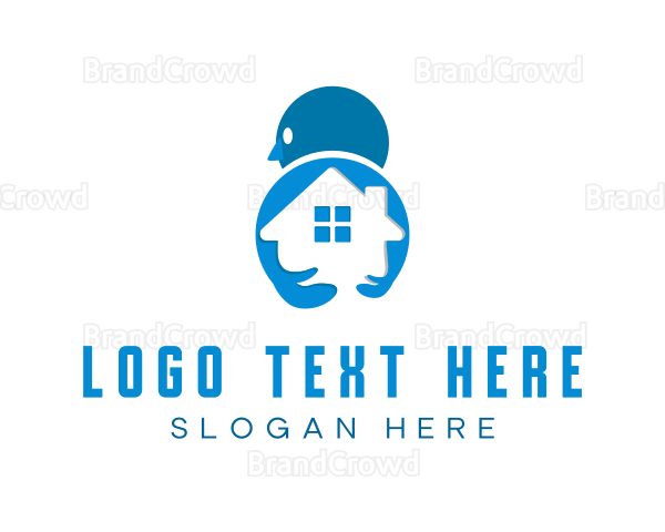 Human Real Estate Agent Logo
